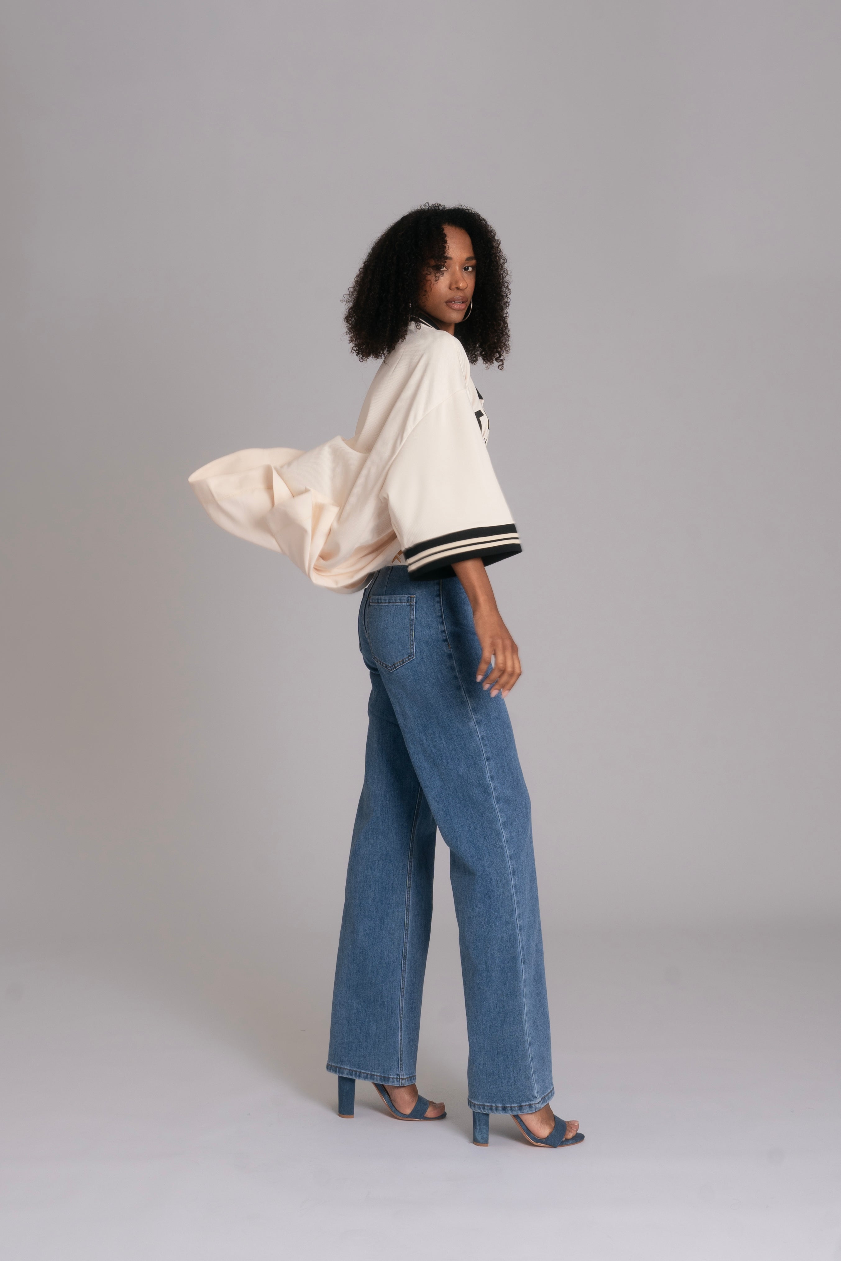 10pz Pantaloni Denim Leg